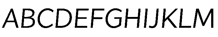 Asterisk Sans Regular Italic Font UPPERCASE