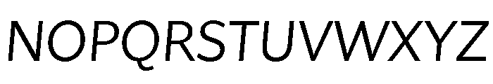 Asterisk Sans Regular Italic Font UPPERCASE