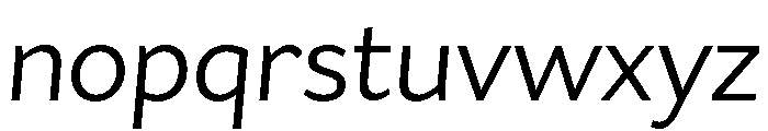 Asterisk Sans Regular Italic Font LOWERCASE
