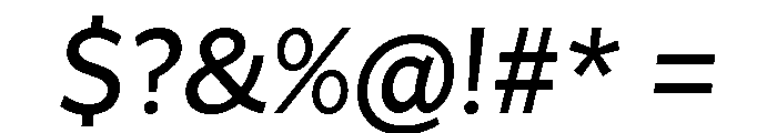 Asterisk Sans Semi Bold Italic Font OTHER CHARS