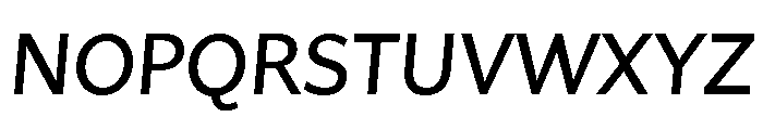Asterisk Sans Semi Bold Italic Font UPPERCASE