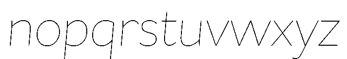 Asterisk Sans Ultra Light Italic Font LOWERCASE