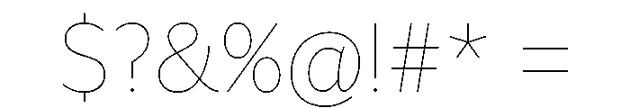 Asterisk Sans Font OTHER CHARS