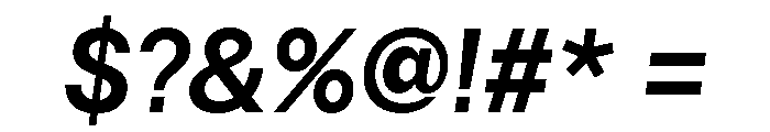 Astrid Grotesk Bold Italic Font OTHER CHARS