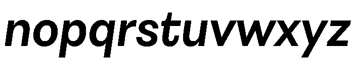 Astrid Grotesk Bold Italic Font LOWERCASE
