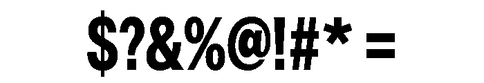 Astrid Grotesk Condensed Extra Bold Font OTHER CHARS