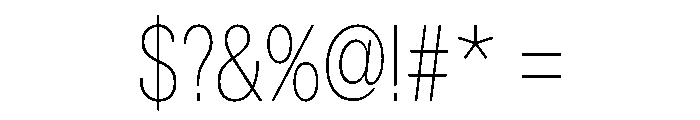 Astrid Grotesk Condensed Extra Light Font OTHER CHARS