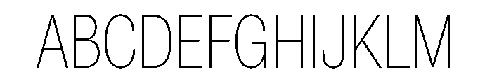 Astrid Grotesk Condensed Extra Light Font UPPERCASE
