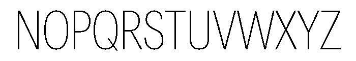 Astrid Grotesk Condensed Extra Light Font UPPERCASE