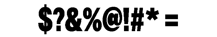 Astrid Grotesk Condensed Heavy Font OTHER CHARS