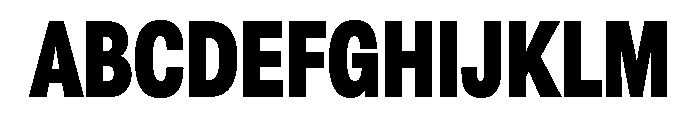 Astrid Grotesk Condensed Heavy Font UPPERCASE