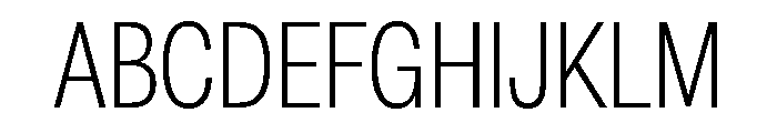 Astrid Grotesk Condensed Light Font UPPERCASE