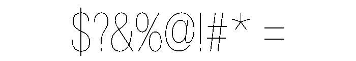 Astrid Grotesk Condensed Ultra Light Font OTHER CHARS