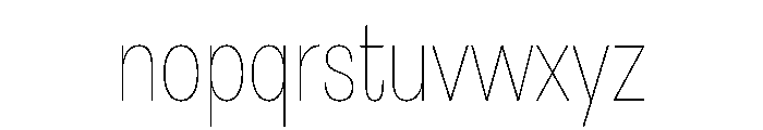 Astrid Grotesk Condensed Ultra Light Font LOWERCASE