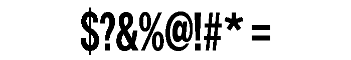 Astrid Grotesk Extra Condensed Bold Font OTHER CHARS