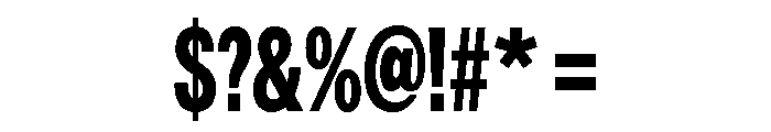 Astrid Grotesk Extra Condensed Extra Bold Font OTHER CHARS