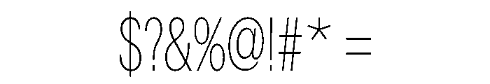 Astrid Grotesk Extra Condensed Extra Light Font OTHER CHARS