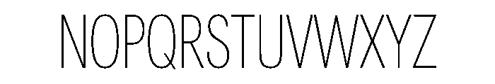 Astrid Grotesk Extra Condensed Extra Light Font UPPERCASE