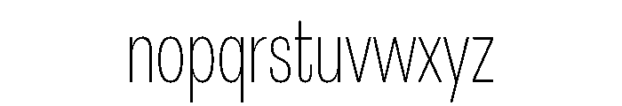 Astrid Grotesk Extra Condensed Extra Light Font LOWERCASE