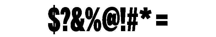 Astrid Grotesk Extra Condensed Heavy Font OTHER CHARS