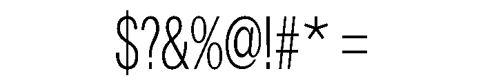 Astrid Grotesk Extra Condensed Light Font OTHER CHARS