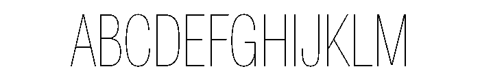 Astrid Grotesk Extra Condensed Ultra Light Font UPPERCASE