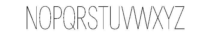 Astrid Grotesk Extra Condensed Ultra Light Font UPPERCASE