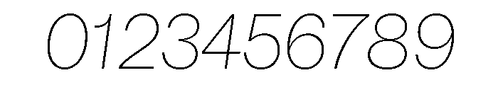 Astrid Grotesk Extra Light Italic Font OTHER CHARS