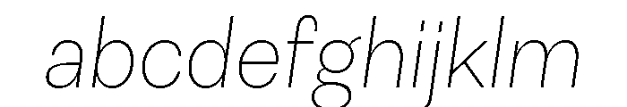 Astrid Grotesk Extra Light Italic FONT