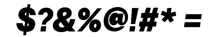 Astrid Grotesk Heavy Regular Italic Font OTHER CHARS