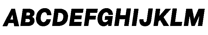 Astrid Grotesk Heavy Regular Italic Font UPPERCASE