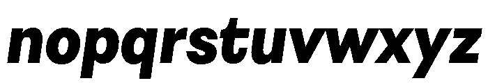 Astrid Grotesk Heavy Regular Italic Font LOWERCASE