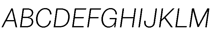 Astrid Grotesk Light Italic Font UPPERCASE