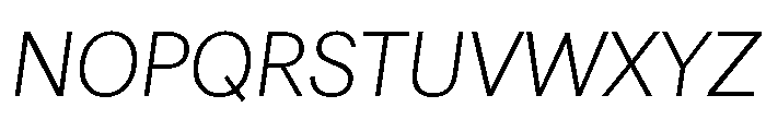 Astrid Grotesk Light Italic Font UPPERCASE