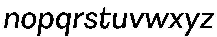 Astrid Grotesk Medium Italic Font LOWERCASE