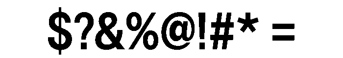 Astrid Grotesk Semi Condensed Bold Font OTHER CHARS