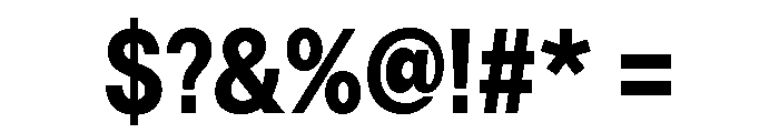 Astrid Grotesk Semi Condensed Extra Bold Font OTHER CHARS