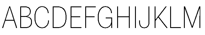 Astrid Grotesk Semi Condensed Extra Light Font UPPERCASE