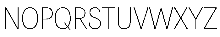 Astrid Grotesk Semi Condensed Extra Light Font UPPERCASE