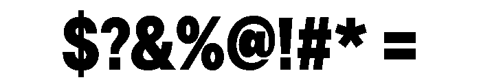 Astrid Grotesk Semi Condensed Heavy Font OTHER CHARS