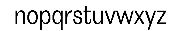 Astrid Grotesk Semi Condensed Regular Font LOWERCASE