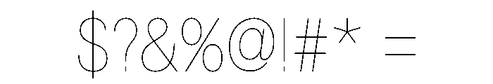 Astrid Grotesk Semi Condensed Ultra Light Font OTHER CHARS