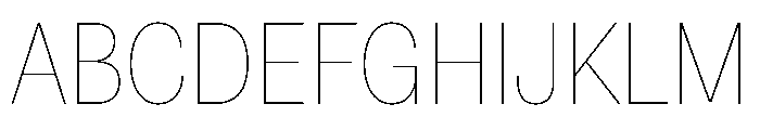 Astrid Grotesk Semi Condensed Ultra Light Font UPPERCASE