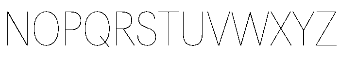 Astrid Grotesk Semi Condensed Ultra Light Font UPPERCASE