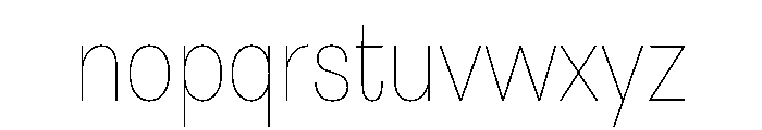 Astrid Grotesk Semi Condensed Ultra Light Font LOWERCASE