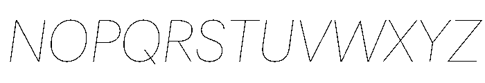 Astrid Grotesk Ultra Light Italic Font UPPERCASE