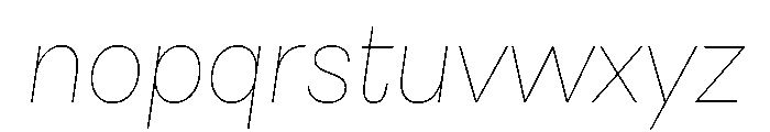 Astrid Grotesk Ultra Light Italic Font LOWERCASE