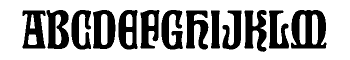 AT Kyrios Standard Bold Font UPPERCASE