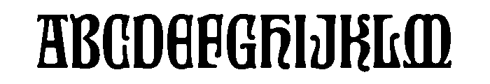AT Kyrios Standard Medium Font UPPERCASE