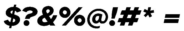 Atkinson Hyperlegible Next ExtraBold Italic Font OTHER CHARS